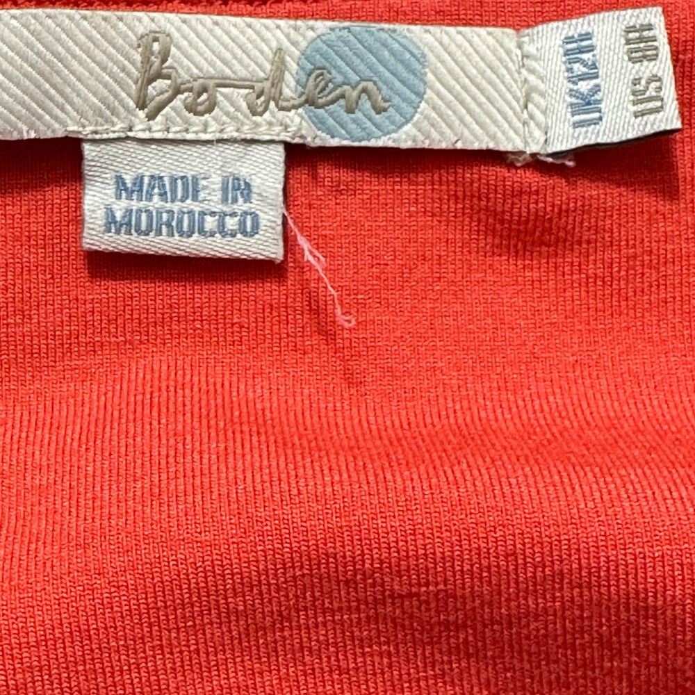 Boden Red Coral Houndstooth Dress - Picture 12 of 13